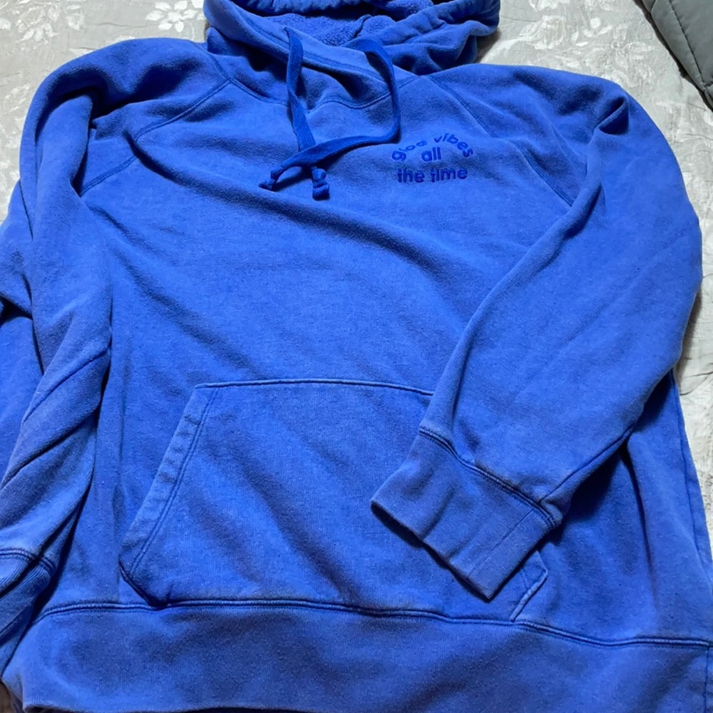 PINK blue hoodie